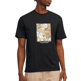 Jack & Jones Jorsequoia Tee SS Siyah Bisiklet Yaka Erkek T-shirt