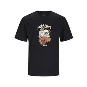Jack & Jones Jorseven Skull Tee SS Crew Neck Sn Siyah Erkek T-shirt