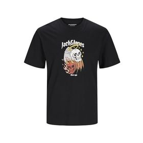 Jack & Jones Jorseven Skull Tee SS Crew Neck Sn Siyah Erkek T-shirt