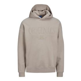 Jack & Jones Jorshadow Sweat Hood BLK Koyu Bej Erkek Sweatshirt