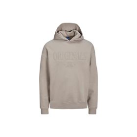 Jack & Jones Jorshadow Sweat Hood BLK Koyu Bej Erkek Sweatshirt