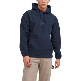 Jack & Jones Jorsilverlake Fleece Hood Lacivert Erkek Sweatshirt