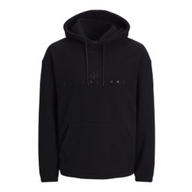 Jack & Jones Jorsilverlake Fleece Hood Siyah Erkek Sweatshirt
