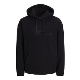 Jack & Jones Jorsilverlake Fleece Hood Siyah Erkek Sweatshirt