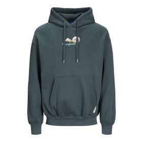 Jack & Jones Jorsilverlake Sweat Hood Koyu Yeşil Erkek Sweatshirt