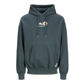 Jack & Jones Jorsilverlake Sweat Hood Koyu Yeşil Erkek Sweatshirt