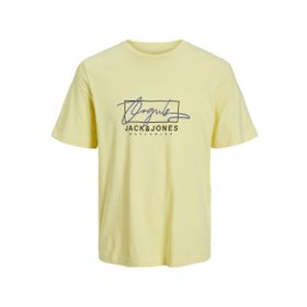 Jack & Jones Jorsplash Branding Tee Ss Fransız Vanilya Bisiklet Yaka Erkek T-shirt