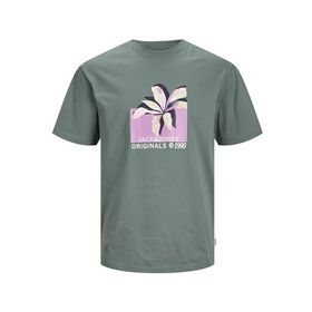 Jack & Jones Jortampa AOP Branding Tee Ss C.N SN Laurel Wreath Erkek T-shirt