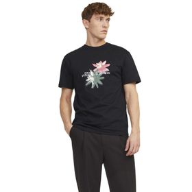 Jack & Jones Jortampa AOP Branding Tee Ss C.N SN Siyah Erkek T-shirt
