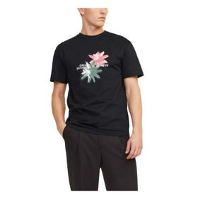 Jack & Jones Jortampa AOP Branding Tee Ss C.N SN Siyah Erkek T-shirt