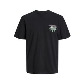 Jack & Jones Jortampa Back Tee Ss Crew Neck Sn Siyah Erkek T-shirt