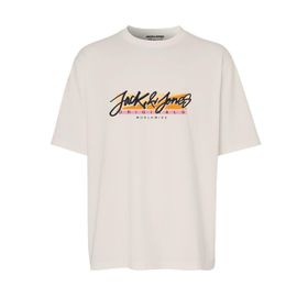 Jack & Jones Jortampa Tee Ss Crew Neck 1 FST LN Krem Rengi Erkek T-shirt