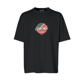 Jack & Jones Jortampa Tee Ss Crew Neck 1 FST LN Siyah Erkek T-shirt