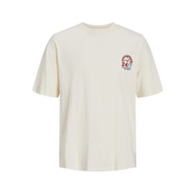 Jack & Jones Jortoast Tee Ss Crew Neck TG LN Tereyağı Krema Erkek T-shirt