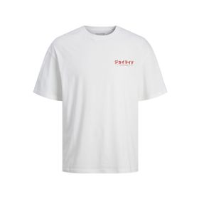 Jack & Jones Jortokyo Market Tee Ss Parlak Beyaz Bisiklet Yaka Erkek T-shirt