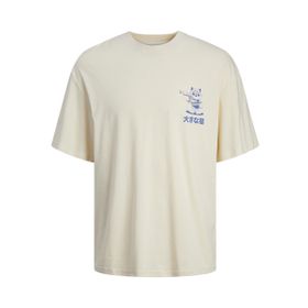 Jack & Jones Jortokyo Market Tee SS Tereyağı Krema Bisiklet Yaka Erkek T-shirt