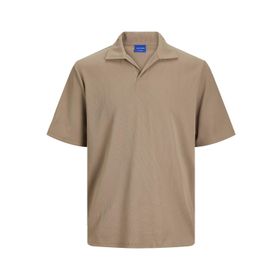 Jack & Jones Jorvalencia Ottoman SS Kahverengi Polo Erkek T-shirt