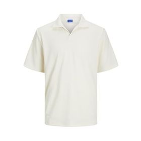 Jack & Jones Jorvalencia Ottoman SS Krem Rengi Polo Erkek T-shirt