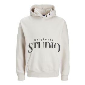 Jack & Jones Jorvesterbro Back Sweat Hood SN Moonbeam Erkek Sweatshirt