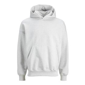 Jack & Jones Jorvibe Spongy Sweat Hood Beyaz Melanj Erkek Sweatshirt