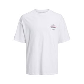 Jack & Jones Jorvilleraybright Tee Ss Crew Neck Ln Parlak Beyaz Polo Erkek T-shirt