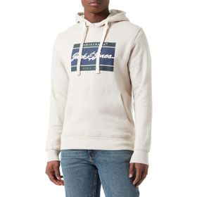 Jack & Jones Jorwayne Branding Sweat Hood Kırık Beyaz Erkek Sweatshirt
