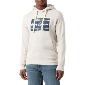 Jack & Jones Jorwayne Branding Sweat Hood Kırık Beyaz Erkek Sweatshirt