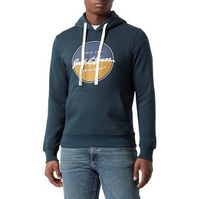 Jack & Jones Jorwayne Branding Sweat Hood Koyu Yeşil Erkek Sweatshirt