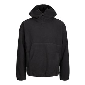 Jack & Jones Jorwet Teddy Sweat Hood BLK Siyah Erkek Sweatshirt