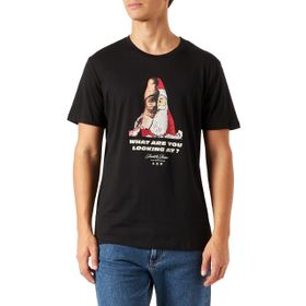 Jack & Jones Jorxmas Tee SS Crew Neck Xmas Siyah Orginals Erkek T-shirt