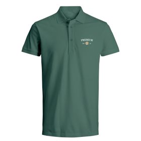 Jack & Jones Jprblaalfie Ss Polo FST Bottle Green Polo Erkek T-shirt