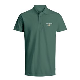 Jack & Jones Jprblaalfie Ss Polo FST Bottle Green Polo Erkek T-shirt