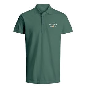 Jack & Jones Jprblaalfie Ss Polo FST Bottle Green Polo Erkek T-shirt