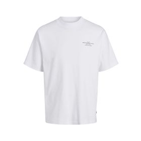 Jack & Jones Jprblachad Branding Ss Beyaz Bisiklet Yaka Erkek T-shirt