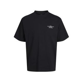 Jack & Jones Jprblachad Branding Ss Siyah Bisiklet Yaka Erkek T-shirt