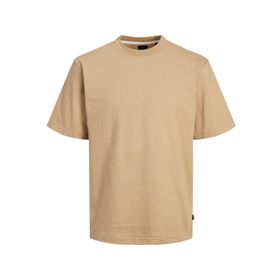 Jack & Jones Jprblafelix SS Tee Koyu Bej Erkek T-shirt
