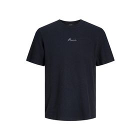 Jack & Jones Jprblafranco Ss Tee Crew Neck LN Koyu Lacivert Erkek T-shirt