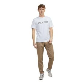 Jack & Jones Jprblajack Ss Tee Crew Neck FST Parlak Beyaz Erkek T-shirt