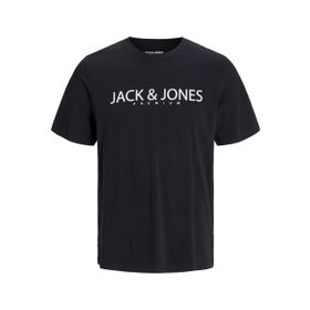 Jack & Jones Jprblajack Ss Tee Crew Neck FST Siyah Oniks Erkek T-shirt