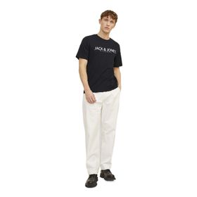 Jack & Jones Jprblajack Ss Tee Crew Neck FST Siyah Oniks Erkek T-shirt