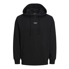 Jack & Jones JPRBLAKAM Branding Sweat Hood Black Erkek Sweatshirt