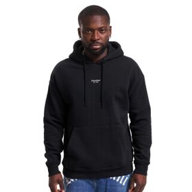 Jack & Jones JPRBLAKAM Branding Sweat Hood Black Erkek Sweatshirt