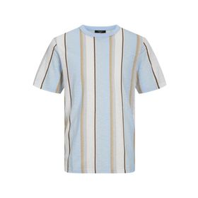 Jack & Jones Jprblapalma AOP SS Tee Crew Neck SN Beyaz Snow White Erkek T-shirt