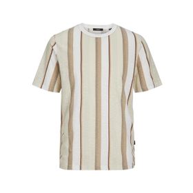 Jack & Jones Jprblapalma AOP SS Tee Crew Neck SN Beyaz Snow White Erkek T-shirt