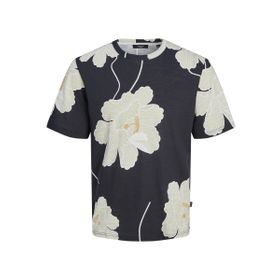Jack & Jones Jprblapalma Aop SS Tee Crew Neck SN Gece Mavisi Erkek T-shirt