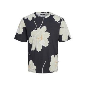 Jack & Jones Jprblapalma Aop SS Tee Crew Neck SN Gece Mavisi Erkek T-shirt