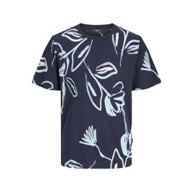 Jack & Jones Jprblapalma AOP Ss Tee Crew Neck Sn Lacivert Navy Blazer Erkek T-shirt