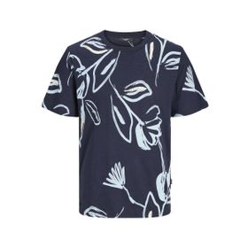 Jack & Jones Jprblapalma AOP Ss Tee Crew Neck Sn Lacivert Navy Blazer Erkek T-shirt