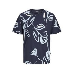Jack & Jones Jprblapalma AOP Ss Tee Crew Neck Sn Lacivert Navy Blazer Erkek T-shirt
