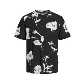 Jack & Jones Jprblapalma Aop Ss Tee Crew Neck SN Siyah Erkek T-shirt